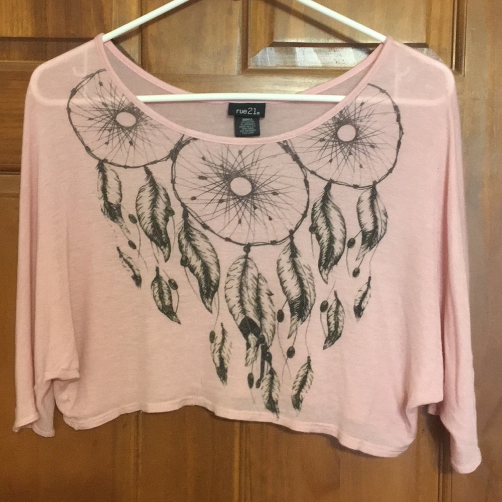 Rue 21 pink crop top
